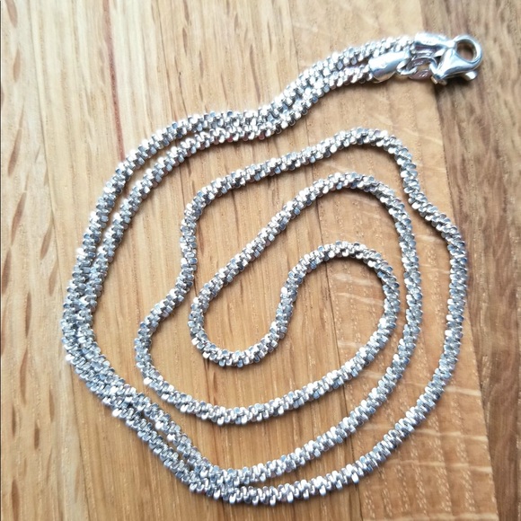 Sterling silver twisted serpentine necklace - Picture 3 of 5